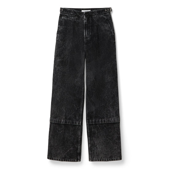 Lanvin Loose Fit Washed Denim Pants (Black)