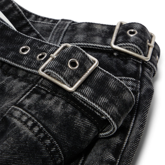 Lanvin Loose Fit Washed Denim Pants (Black)