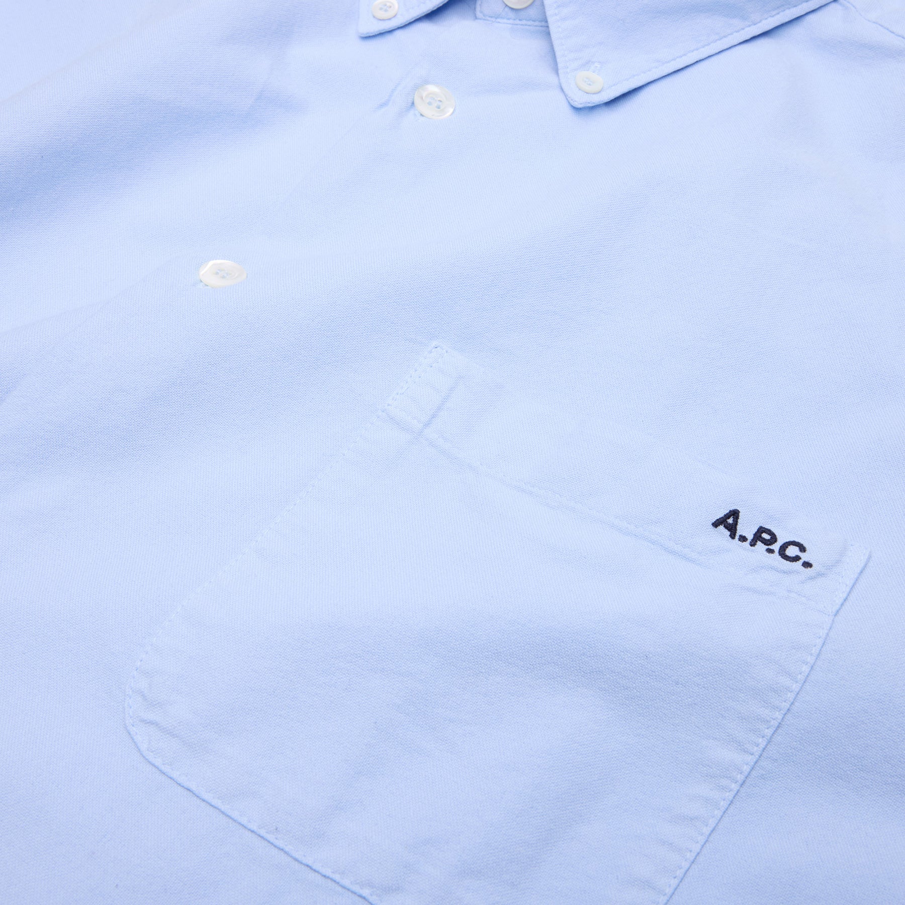 A.P.C. Mateo Logo Shirt (Light Blue)