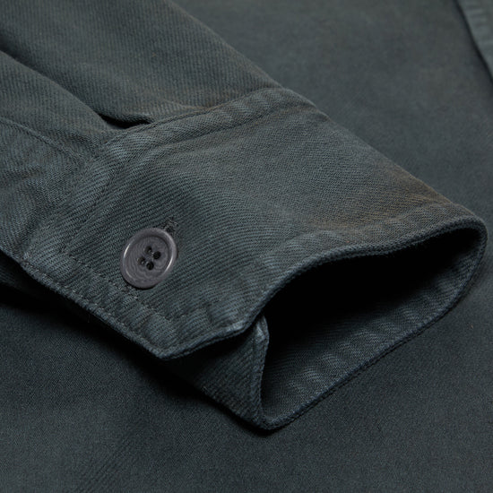 A.P.C. Basile Brodee Poitrine Overshirt (Anthracite)