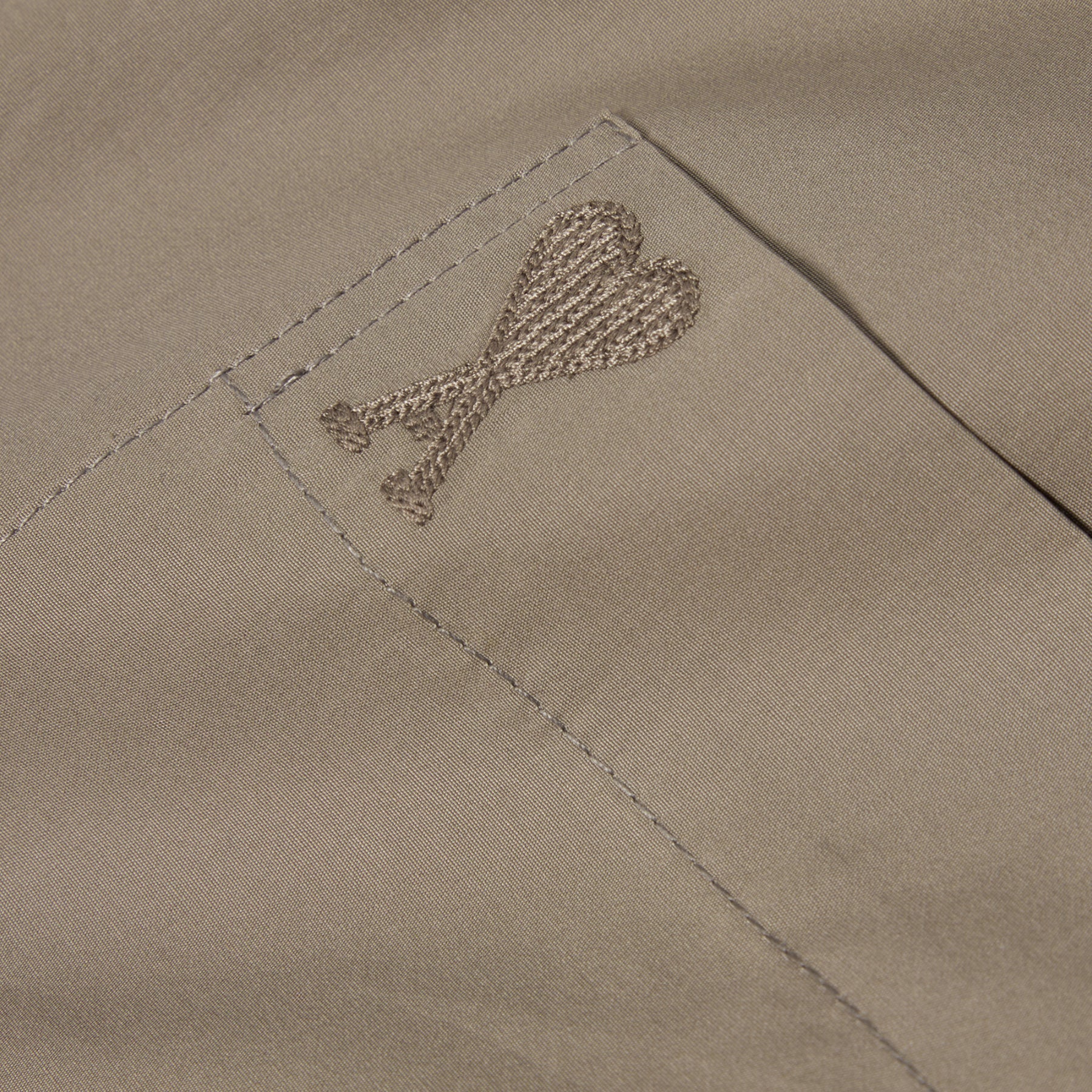 AMI Short Sleeve Boxy Shirt (Ash)