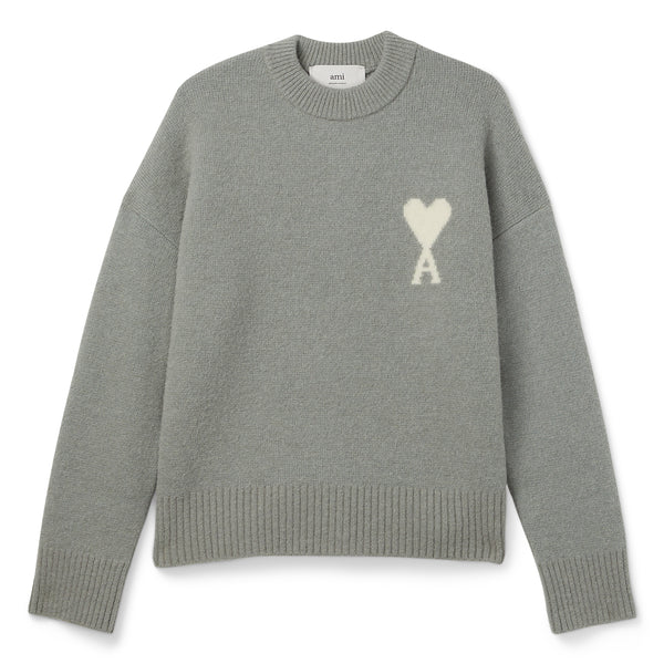 AMI ADC Alpaca Crewneck Sweater (Grey/Off white) – CNCPTS