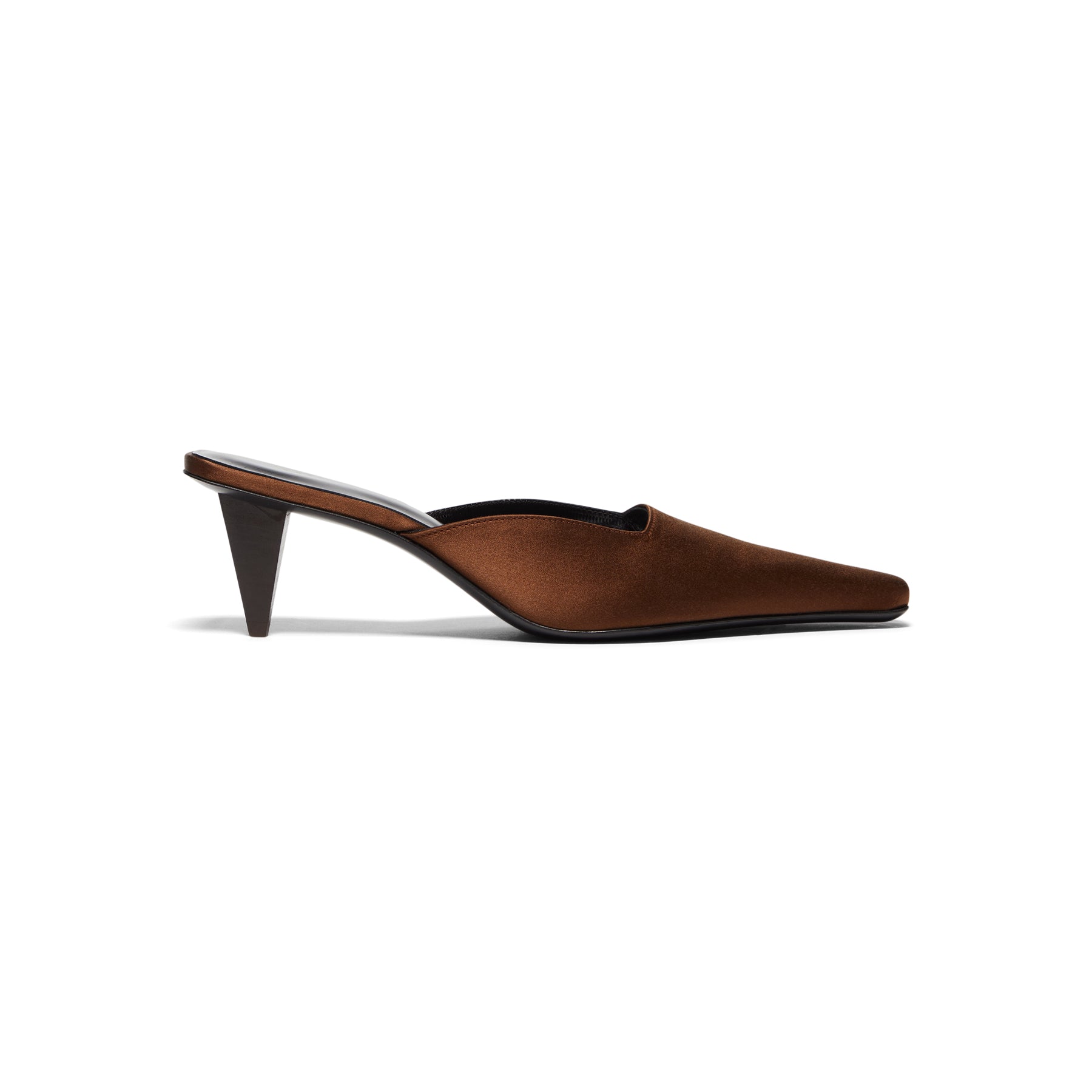 Jude Iris Mule (Brown Satin)