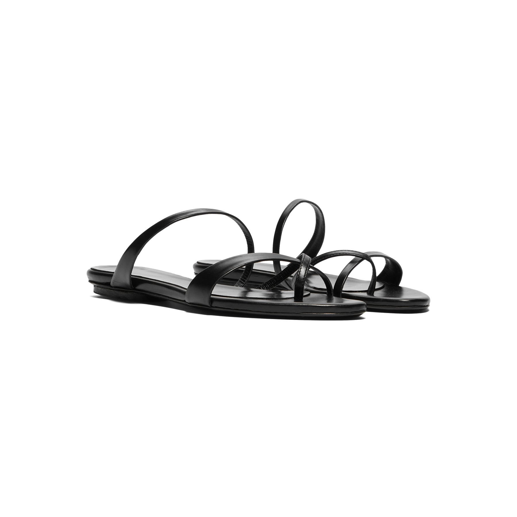 Jude Heath Sandal (Black Leather)