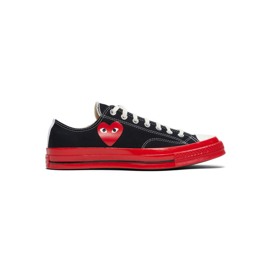 Comme Des Garcons x Converse PLAY Red Sole Low Top (Black)