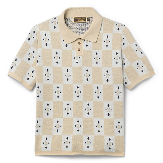 CARNAN x Copacabana Palace Pattern Tricot Polo (Off White)