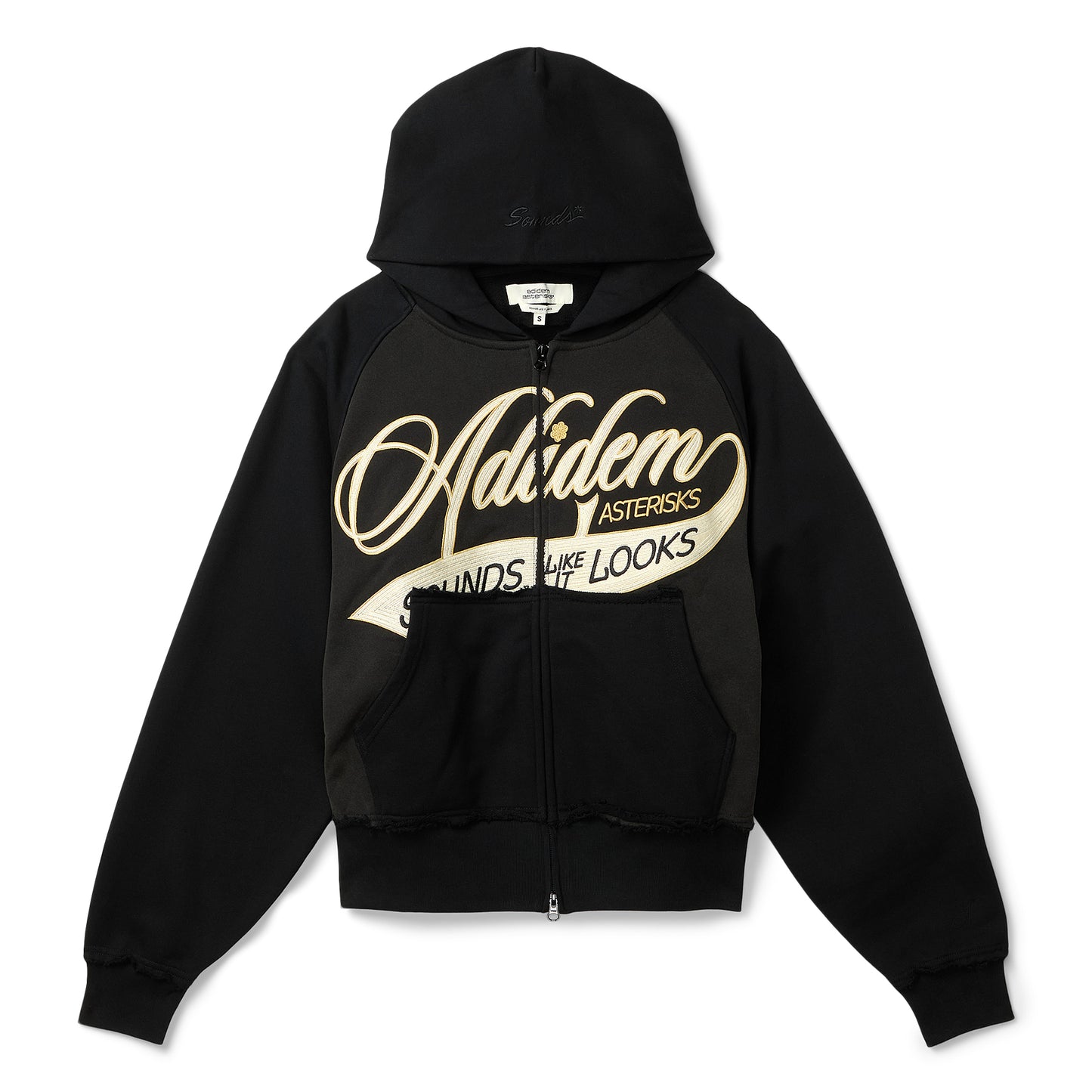 Adidem Asterisks Sounds* Ribbon Hoodie (Black)