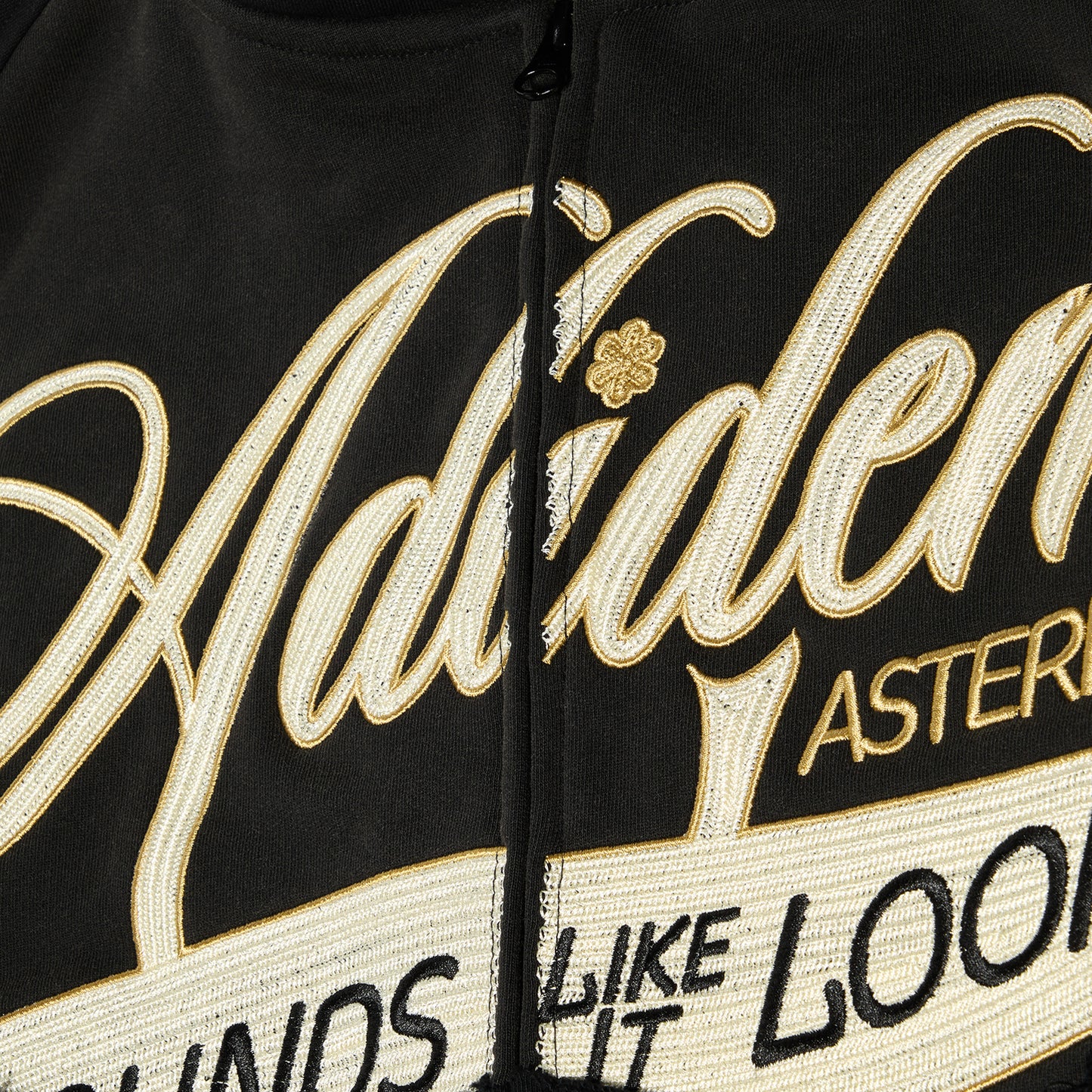 Adidem Asterisks Sounds* Ribbon Hoodie (Black)