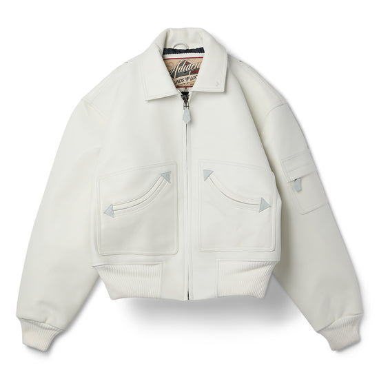Adidem Asterisks Lambskin Jacket (White)