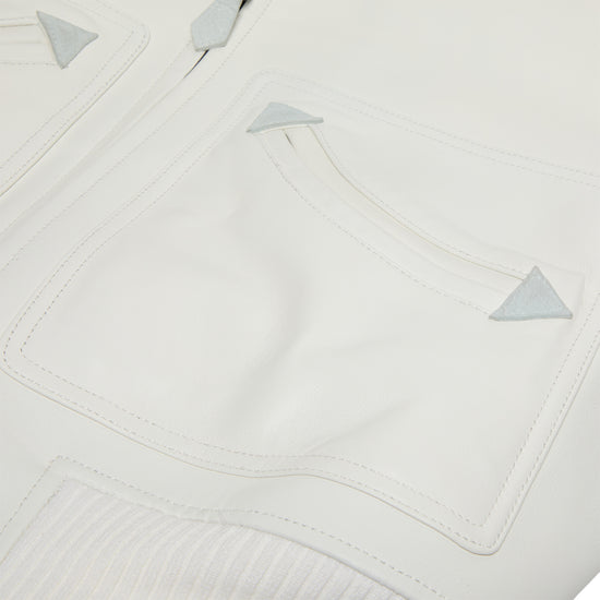 Adidem Asterisks Lambskin Jacket (White)