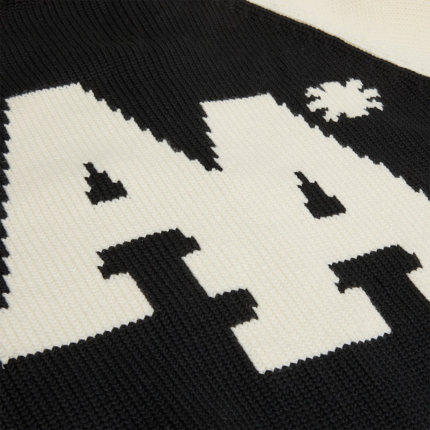 Adidem Asterisks Knit Zip Up Sweater (Cream)