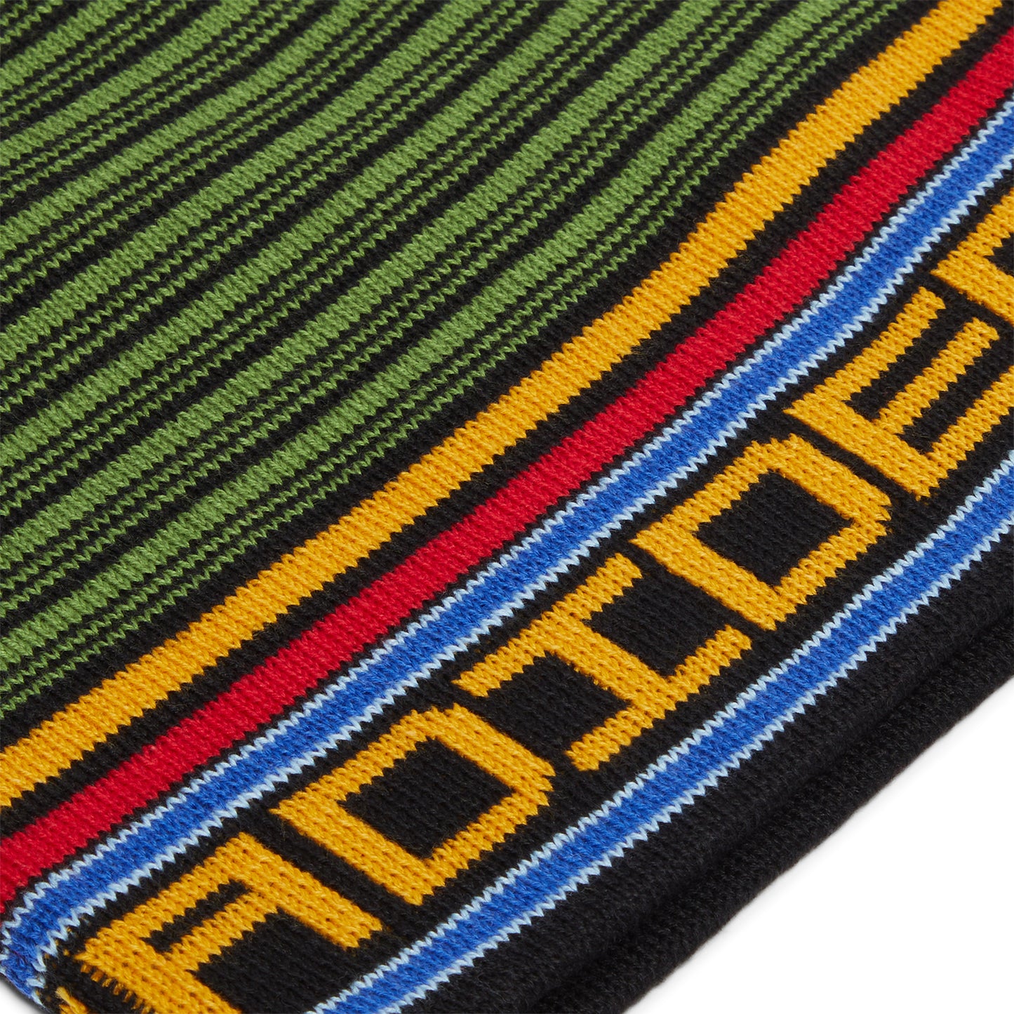 Adidem Asterisks Stripe Beanie (Green)