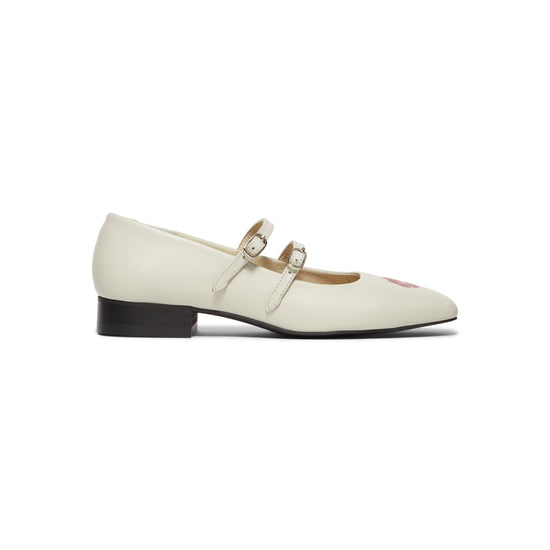 DUKE + DEXTER Ruby Off-white Kiss Mary Jane (Off White)