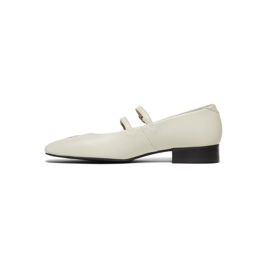 DUKE + DEXTER Ruby Off-white Kiss Mary Jane (Off White)