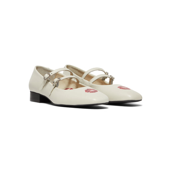 DUKE + DEXTER Ruby Off-white Kiss Mary Jane (Off White)