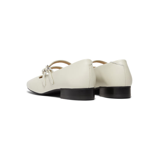DUKE + DEXTER Ruby Off-white Kiss Mary Jane (Off White)