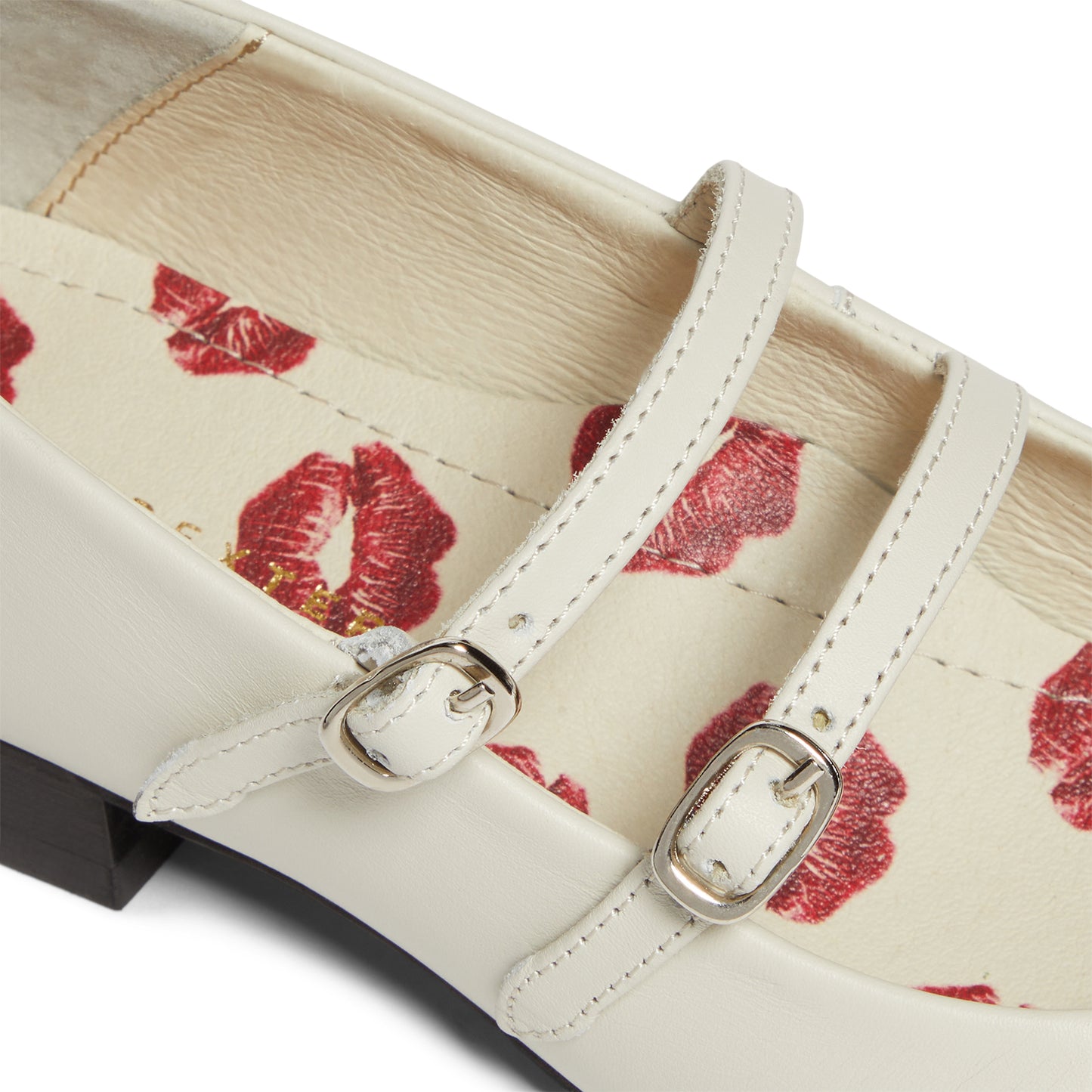 DUKE + DEXTER Ruby Off-white Kiss Mary Jane (Off White)