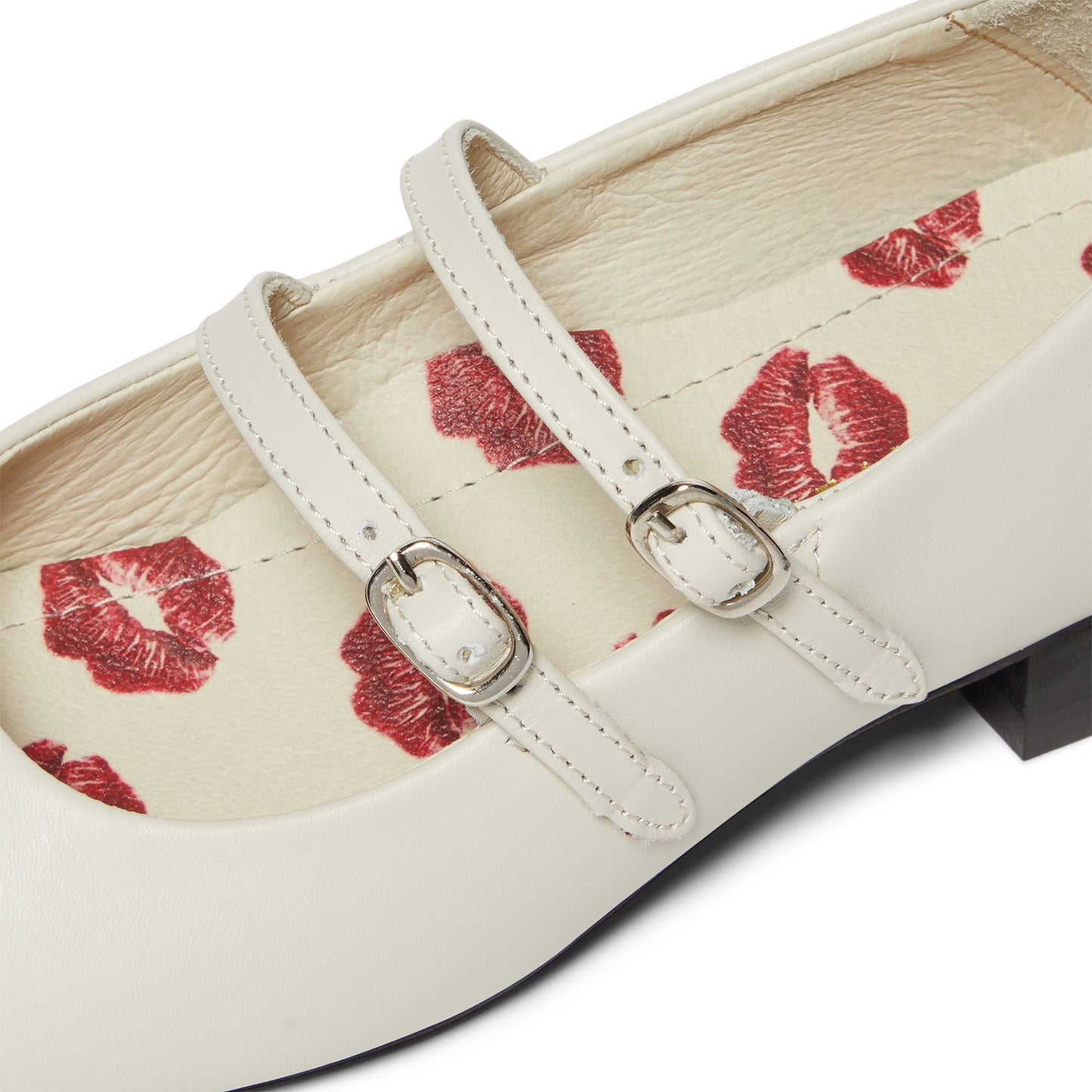 DUKE + DEXTER Ruby Off-white Kiss Mary Jane (Off White)