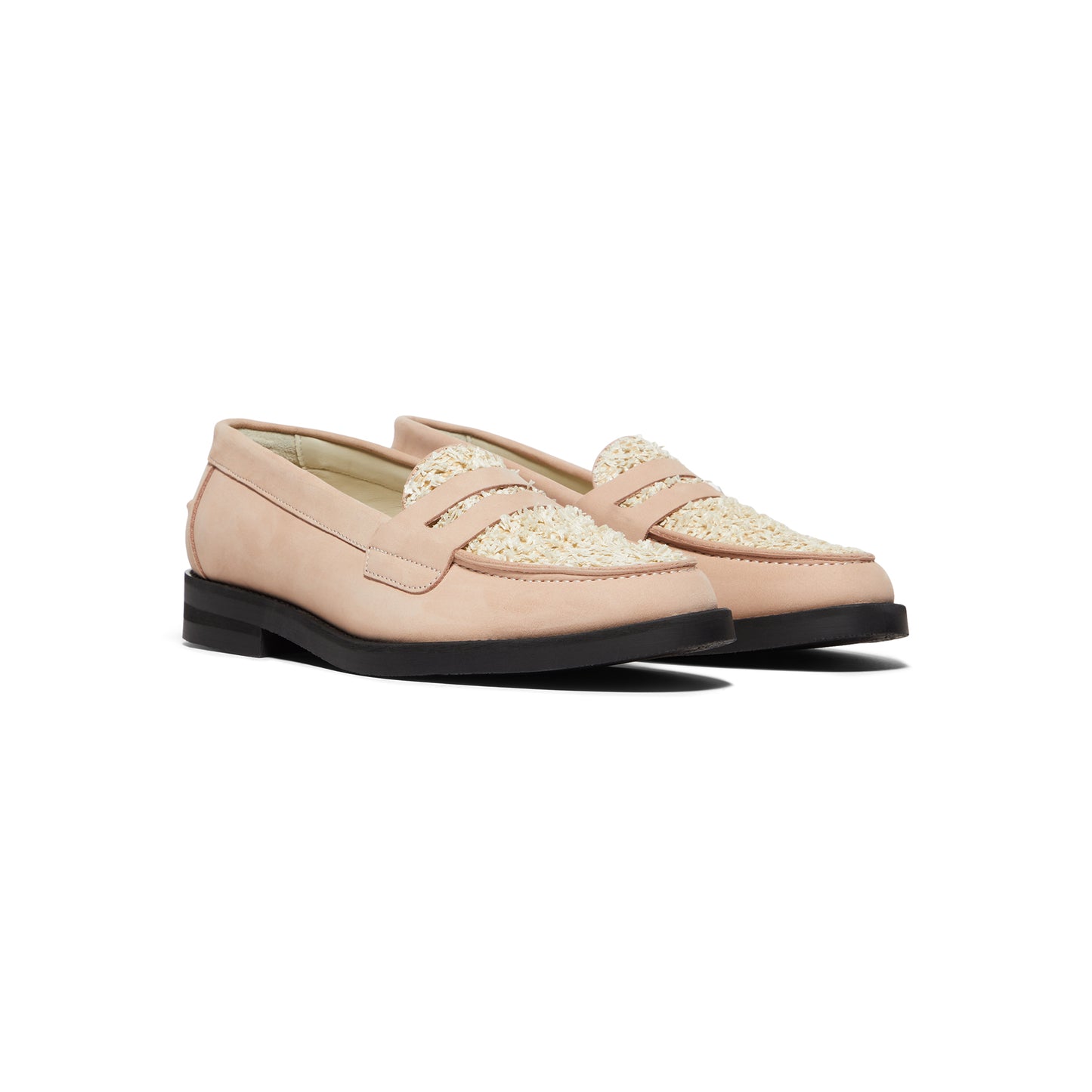 DUKE + DEXTER Wilde Habana Penny Loafer (Pink/White)