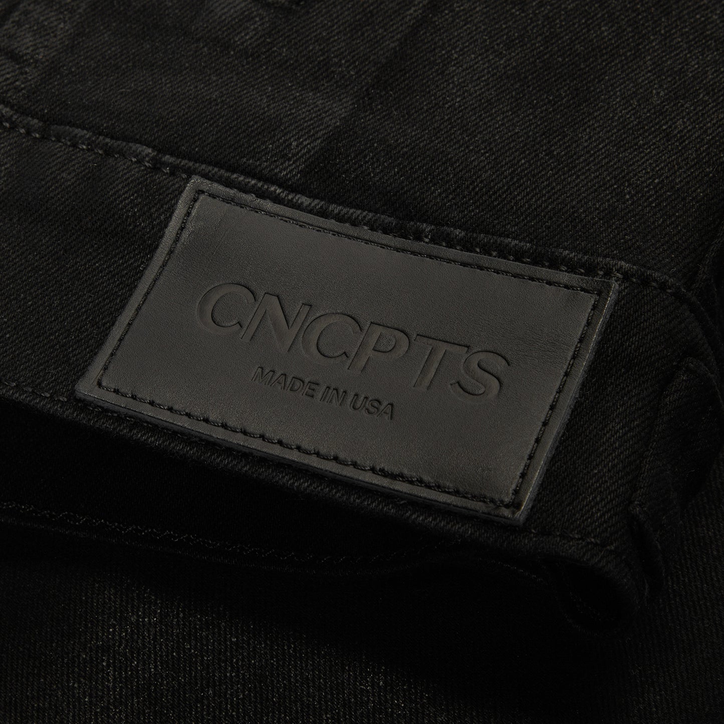 CNCPTS Coated Denim Jacket (Black Wash)