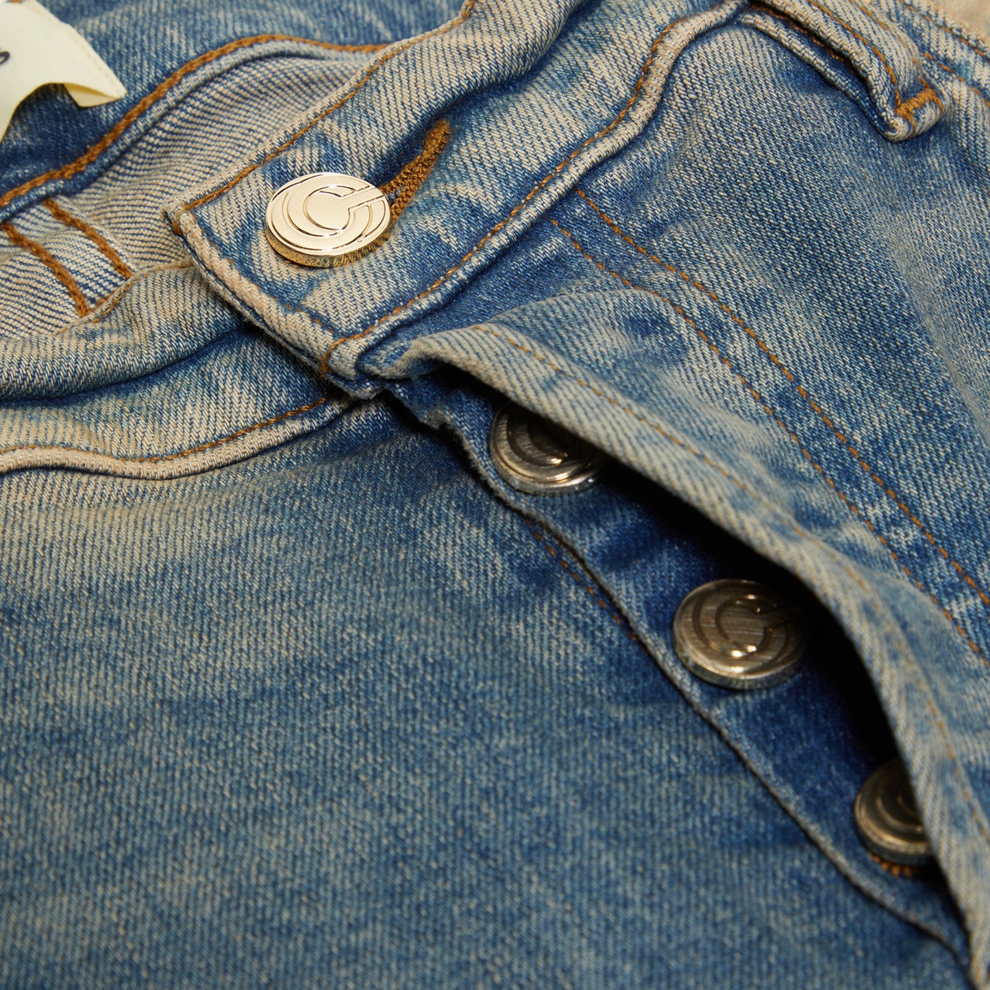 CNCPTS Indigo Wash Splatter Bootcut Denim Pant (Indigo)