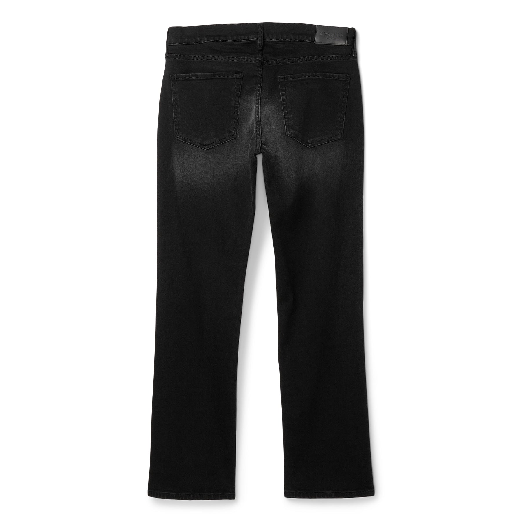 CNCPTS Washed Black Straight Denim (Black)
