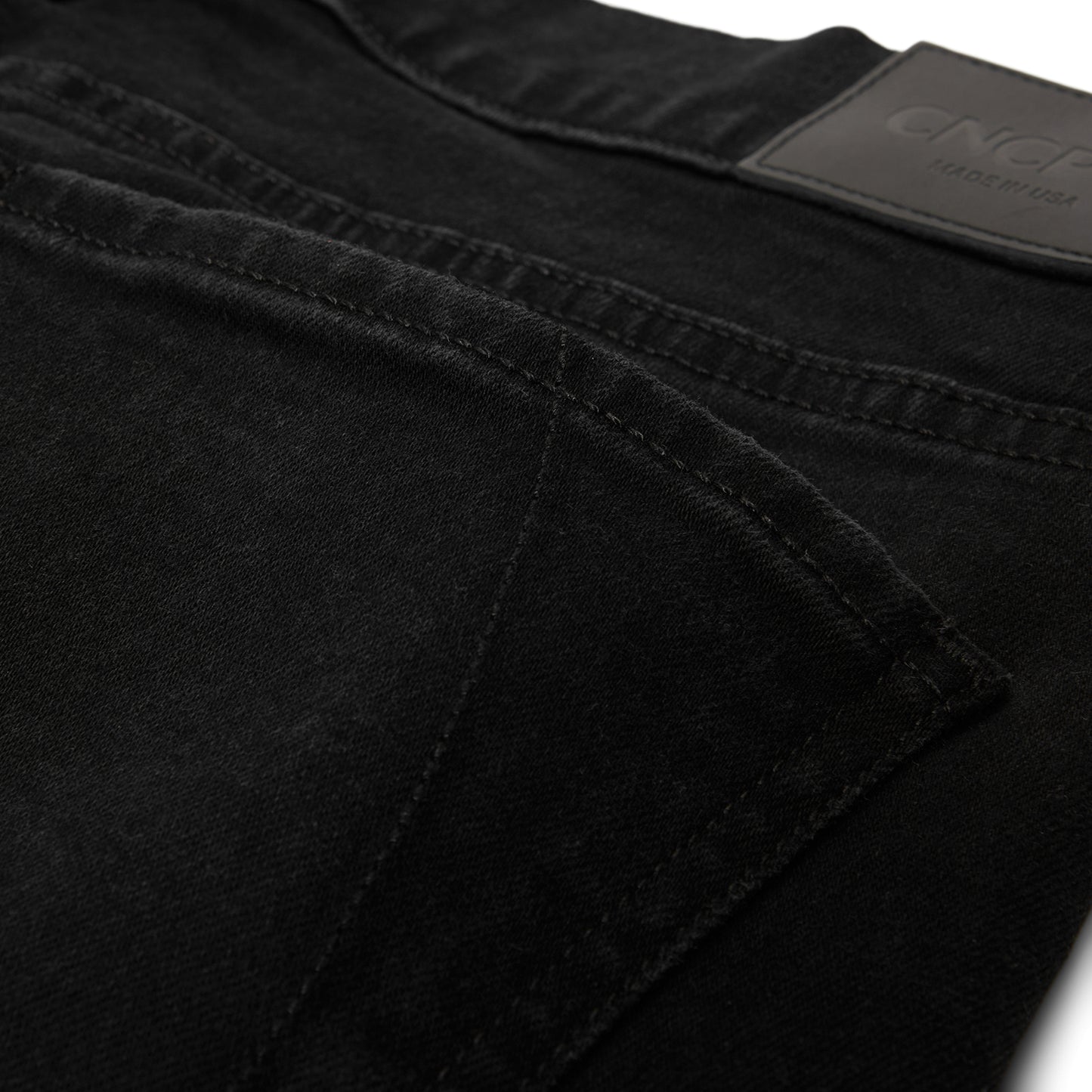 CNCPTS Washed Black Straight Denim (Black)