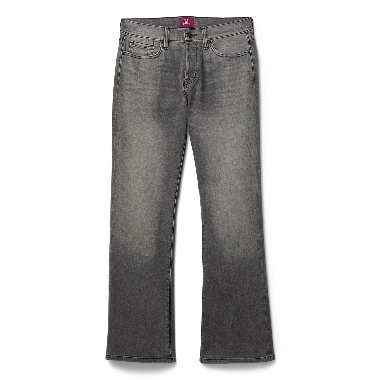 CNCPTS Coated Bootcut Denim (Grey)