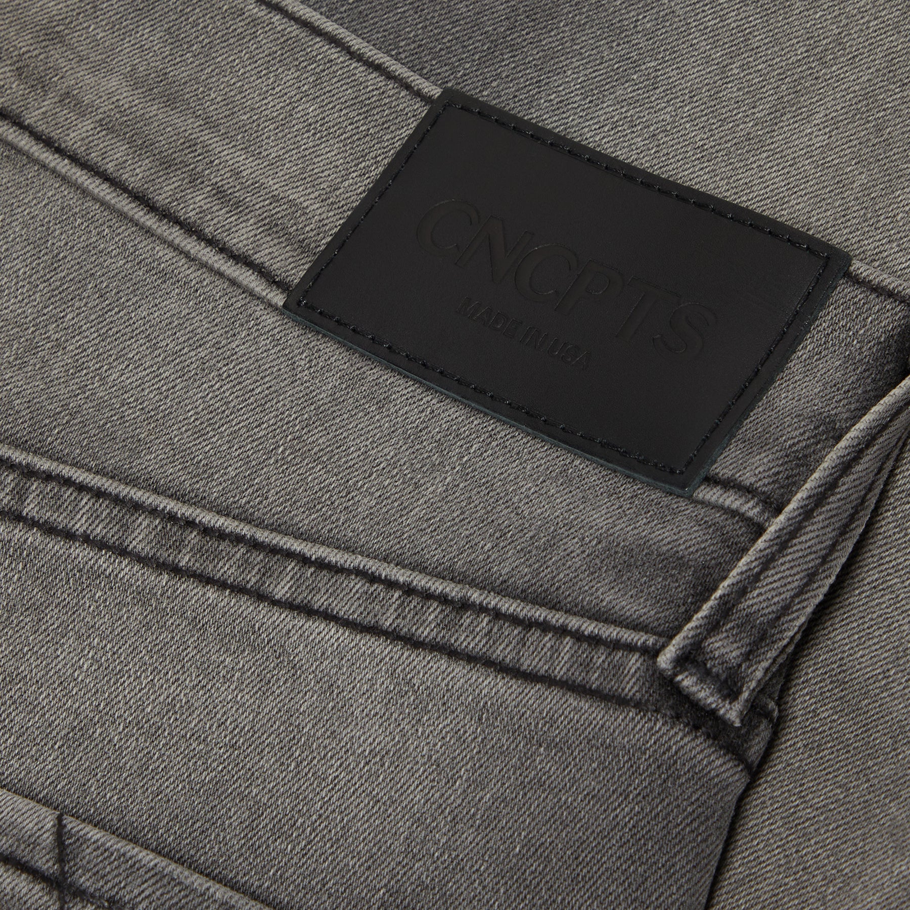 CNCPTS Coated Bootcut Denim (Grey)