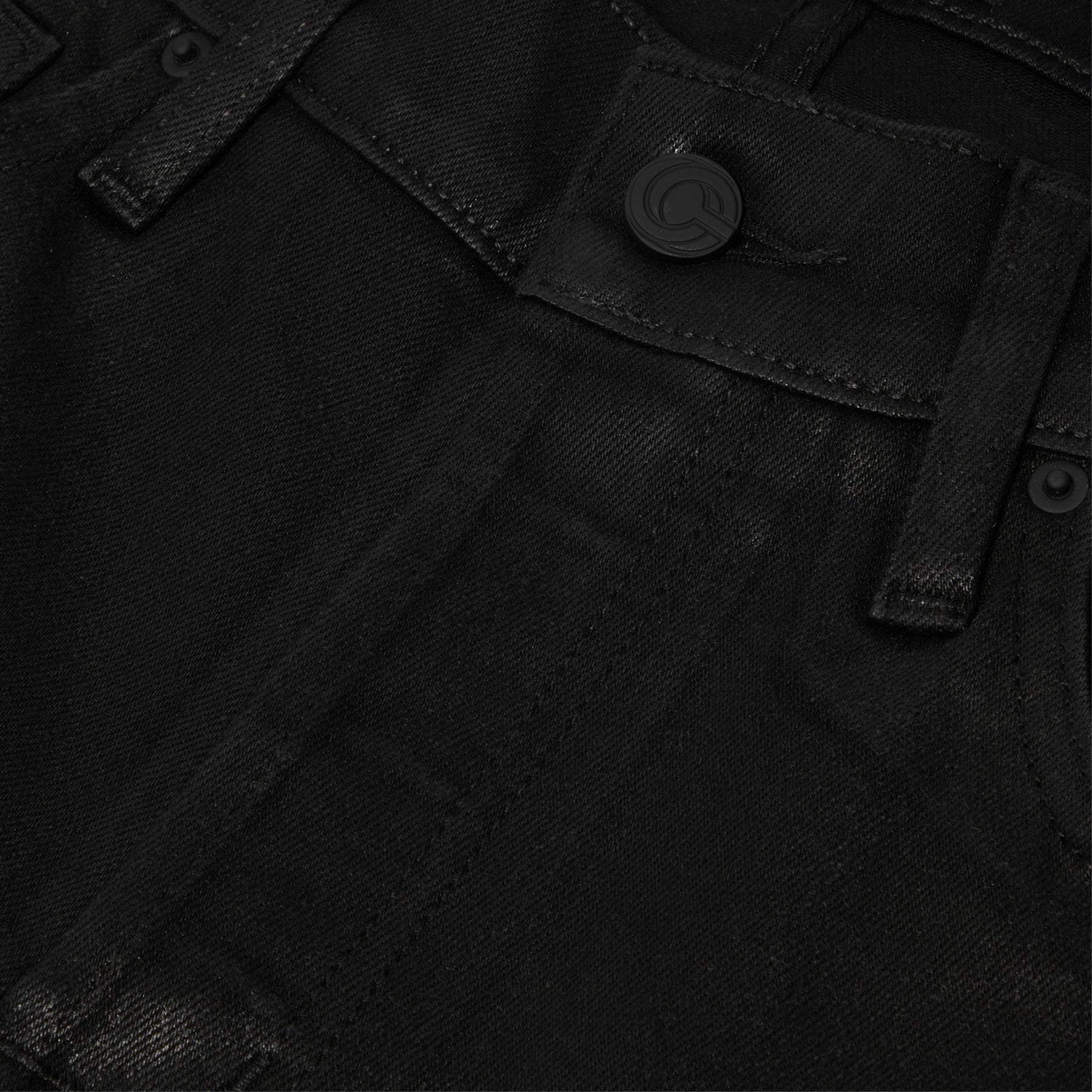 CNCPTS Coated Bootcut Denim (Black)