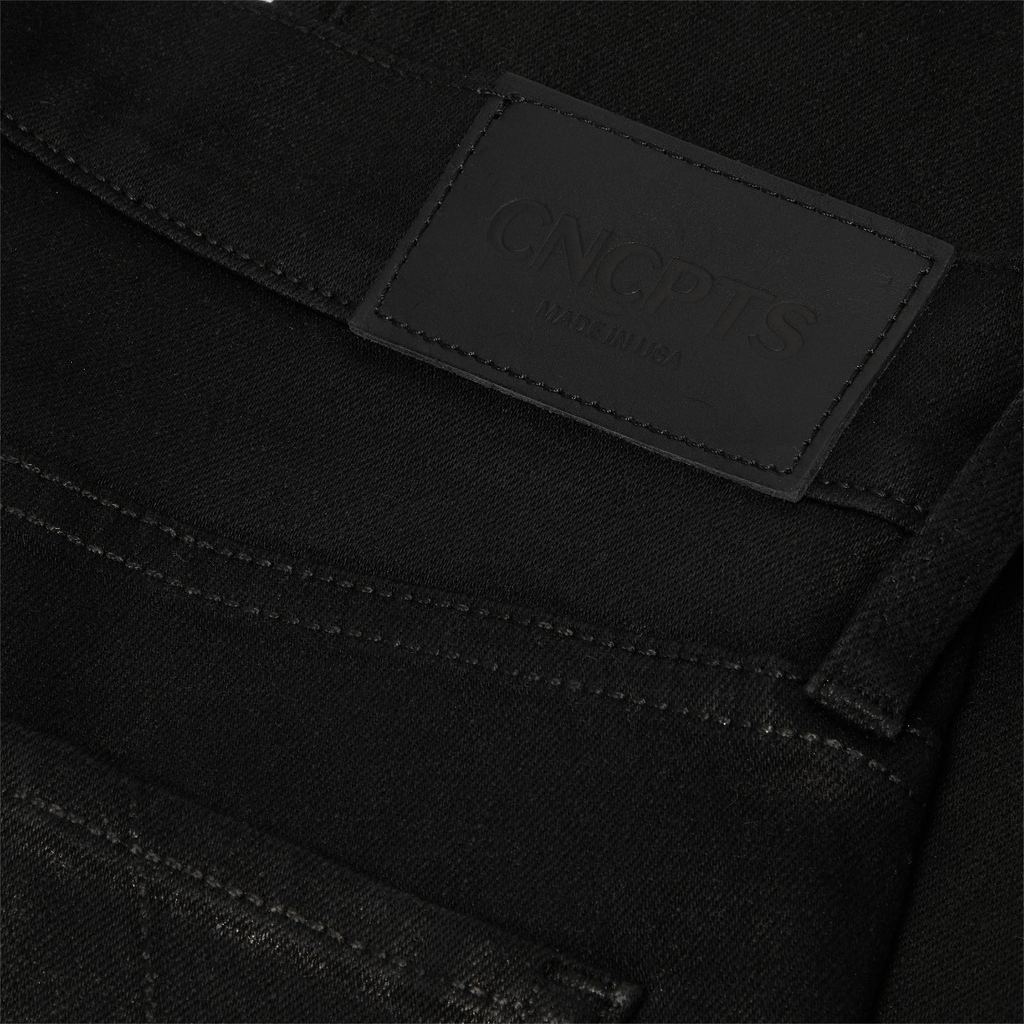 CNCPTS Coated Bootcut Denim (Black)