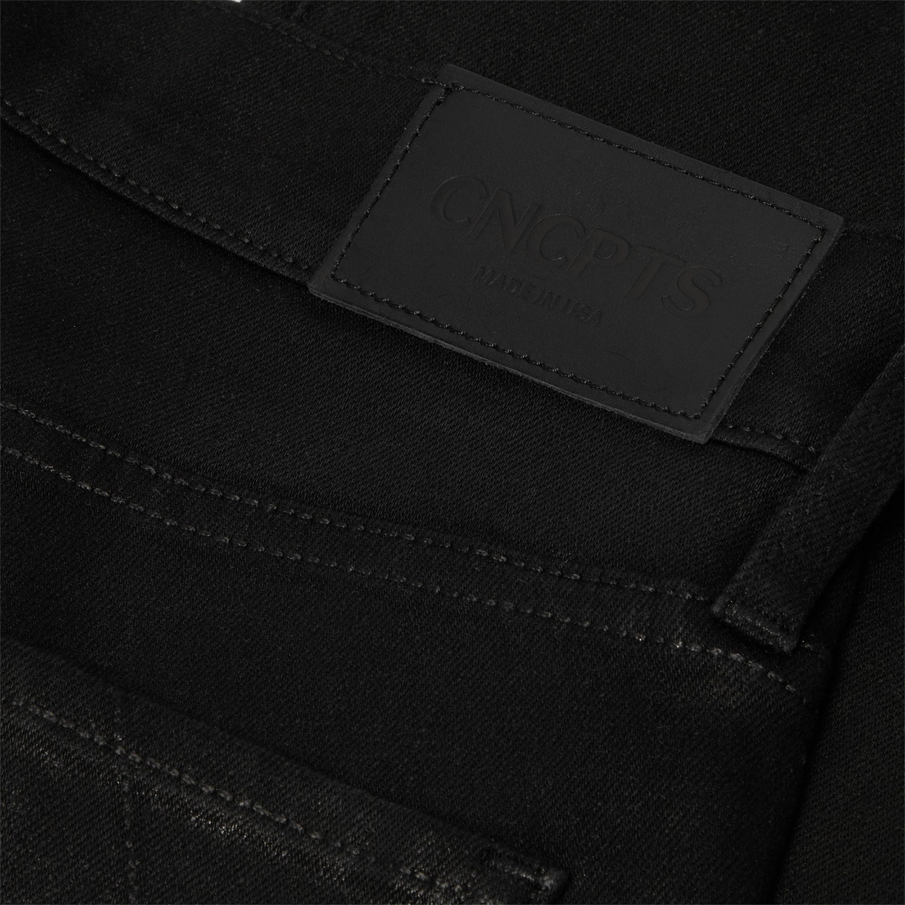 CNCPTS Coated Bootcut Denim (Black)
