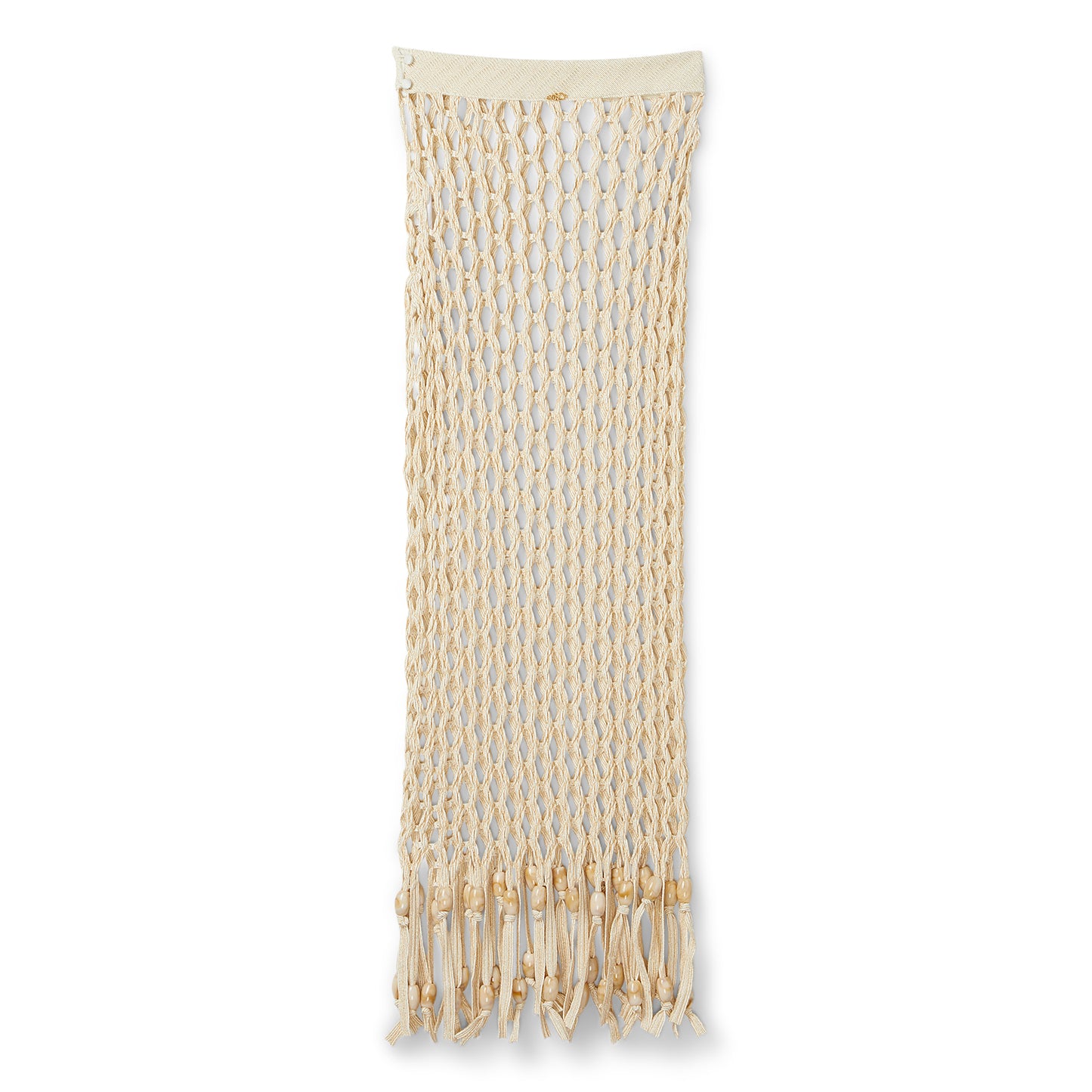 PatBO Beaded Beach Skirt (Off White)
