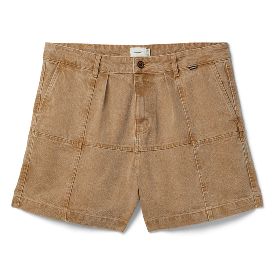CARNAN Beige Checkerboard Shorts (Beige)