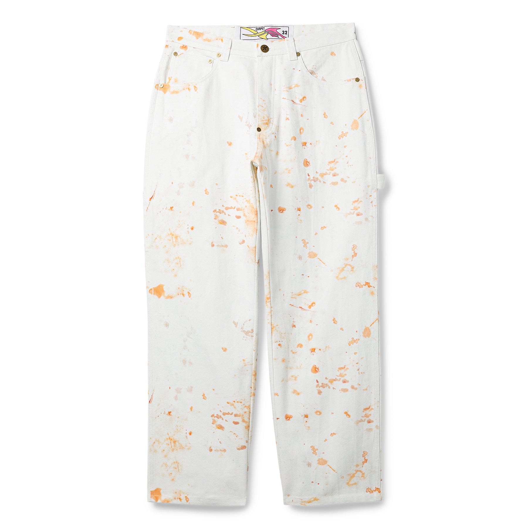 Carpet Company Rust Emboss Work Pants (White)