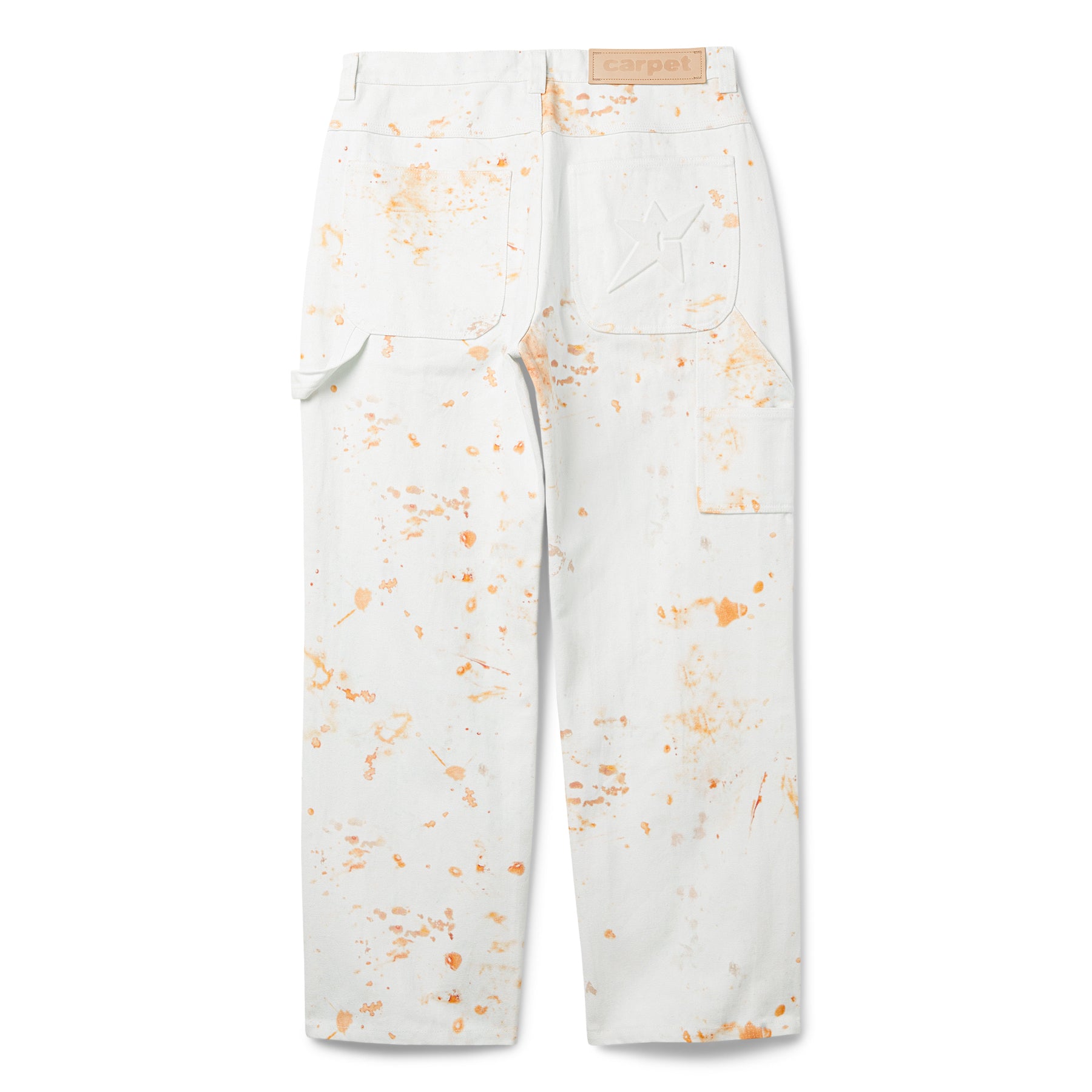 Carpet Company Rust Emboss Work Pants (White)