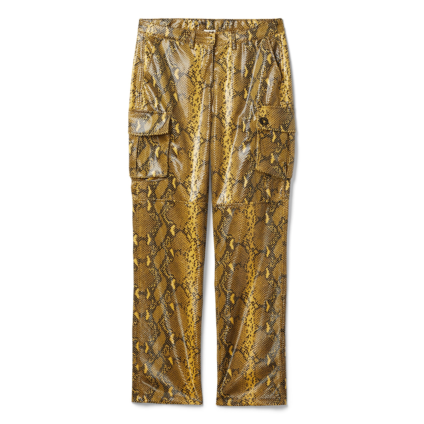 CNCPTS Faux Python Cargo Pant (Yellow)