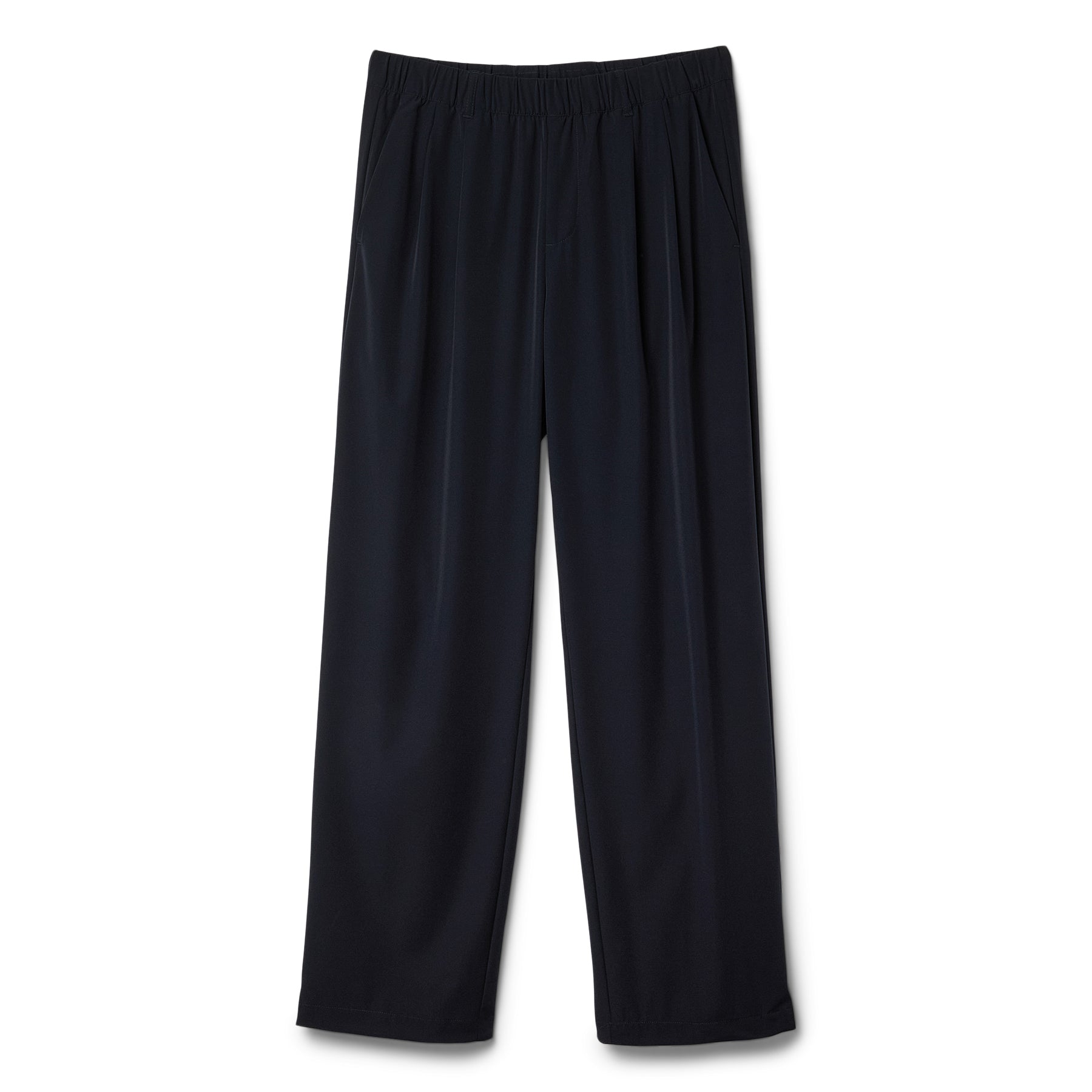 Dime Pleated Nylon Pants (Black)