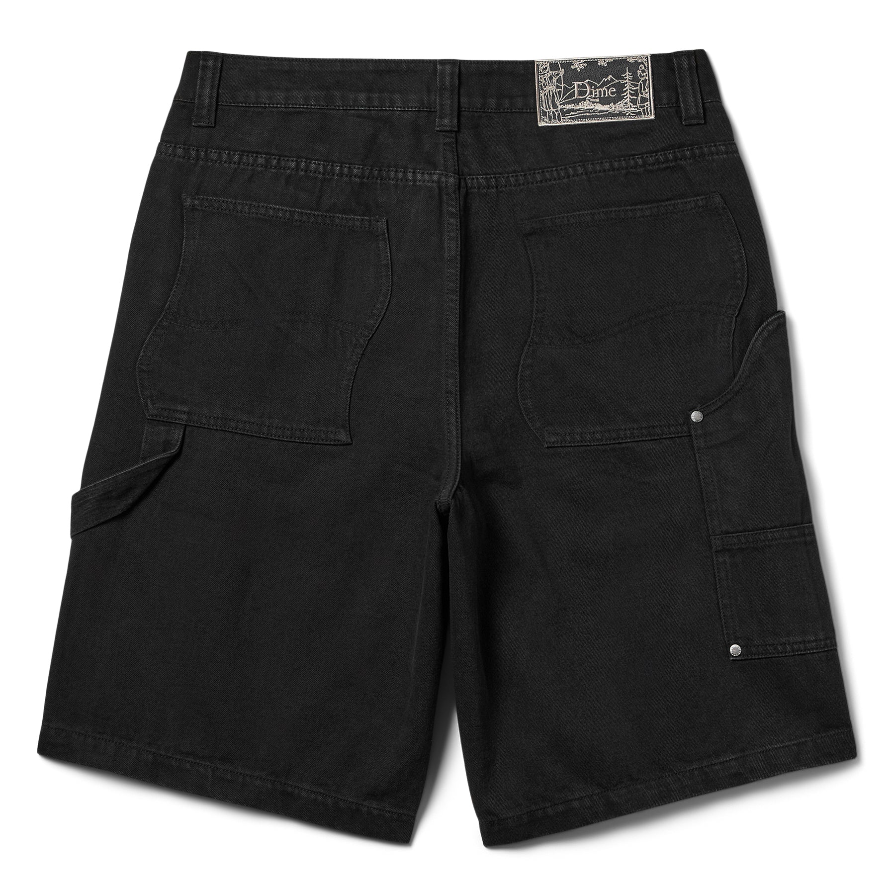 Dime Carpenter Denim Shorts (Jet Black)