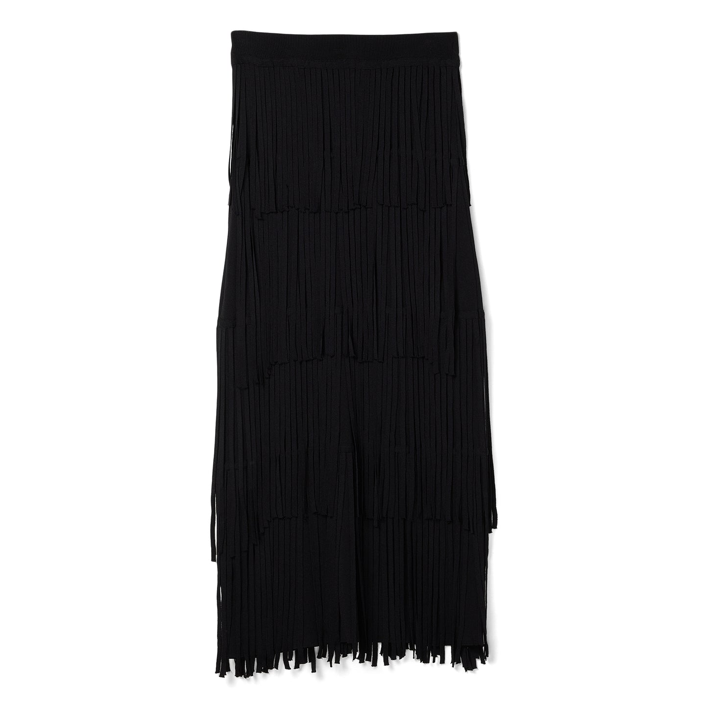 Simon Miller Za Za Knit Fringe Skirt (Black)