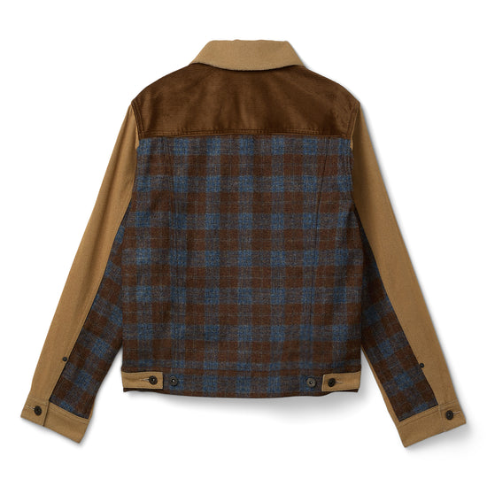 Junya Watanabe Plaid Wool Work Jacket (Beige/Grey/Brown)