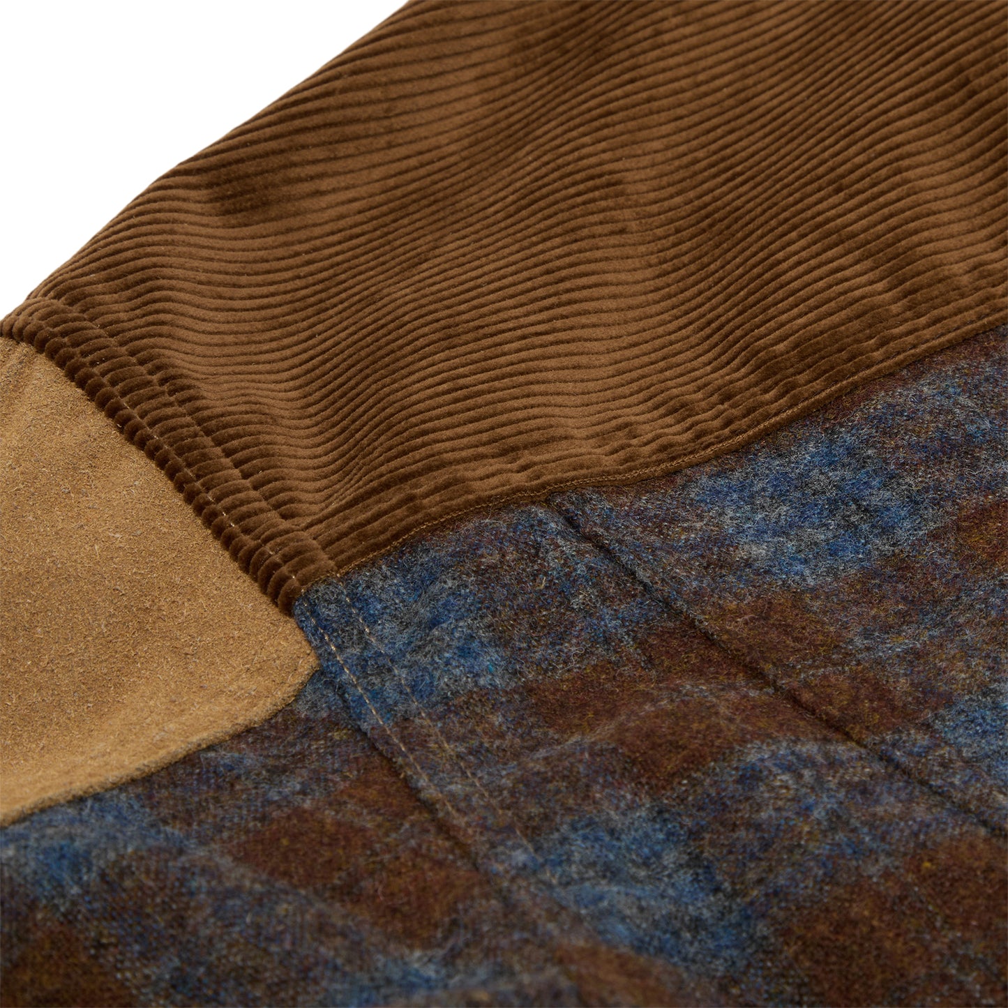 Junya Watanabe Plaid Wool Work Jacket (Beige/Grey/Brown)