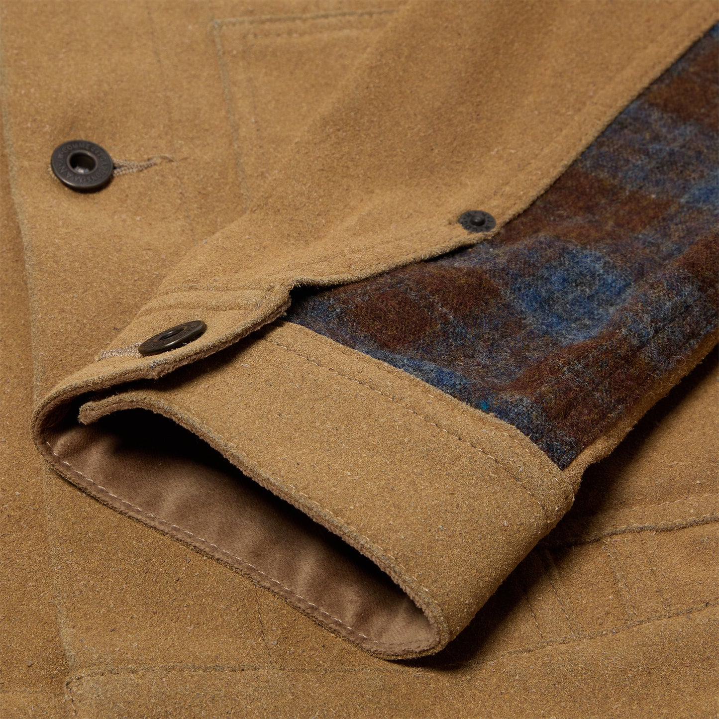 Junya Watanabe Plaid Wool Work Jacket (Beige/Grey/Brown)