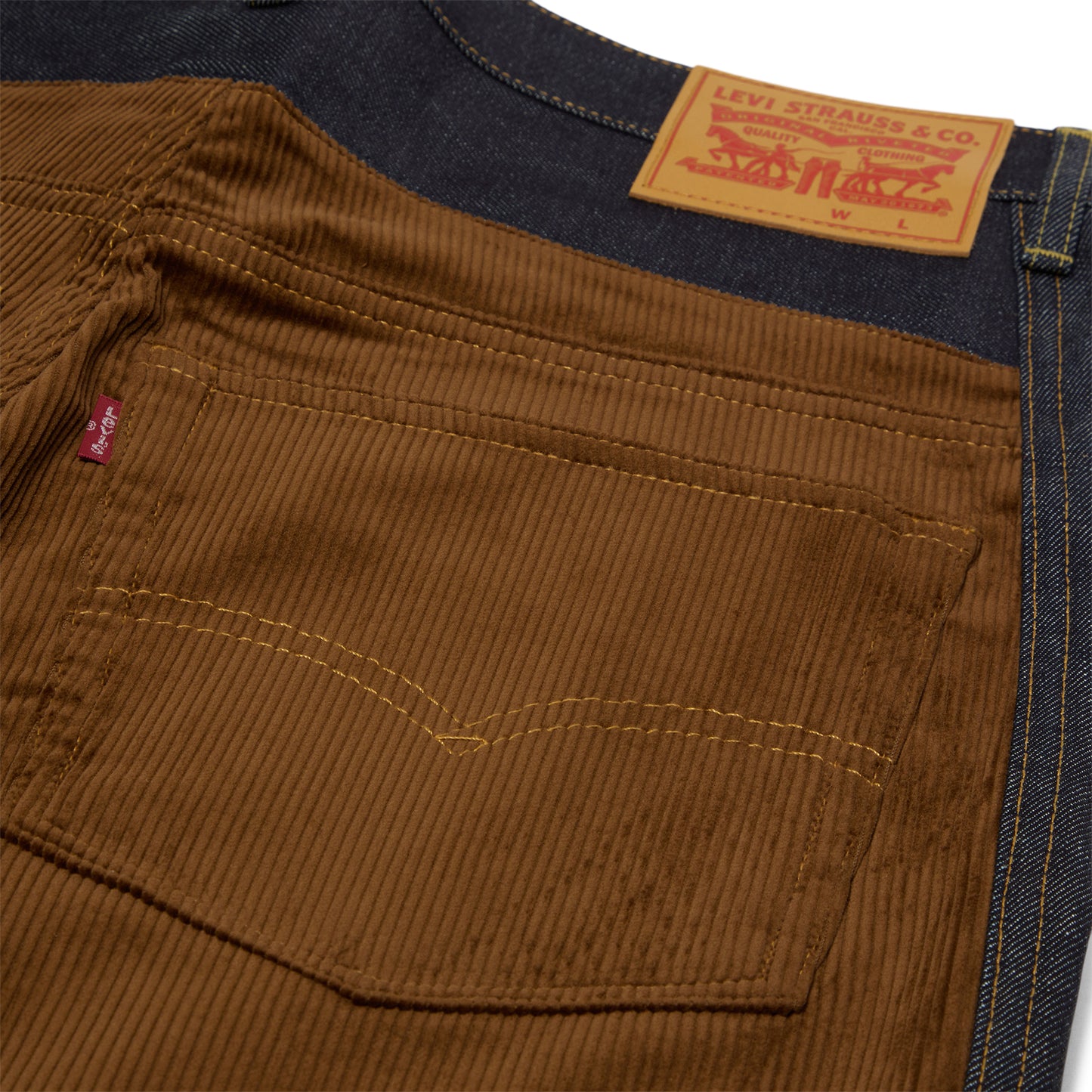 Junya Watanabe x Levi's Corduroy Panel Jeans (Indigo/Brown)