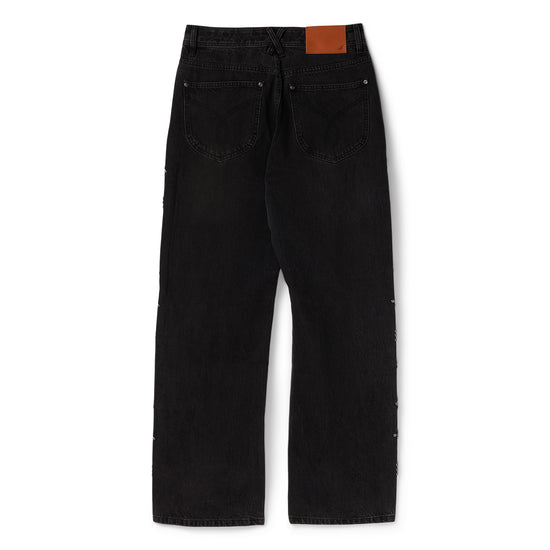 Adidem Asterisks Rivet Jeans (Black)