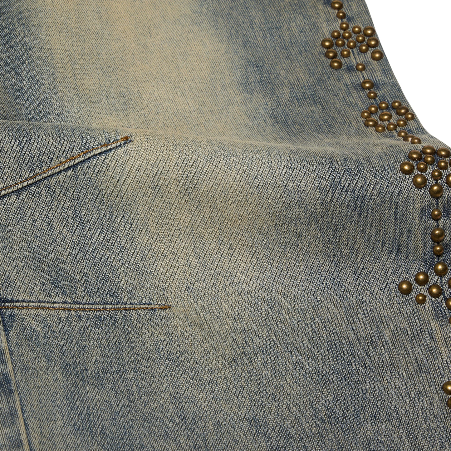 Adidem Asterisks Rivet Chainstitch Jeans (Rust Wash)
