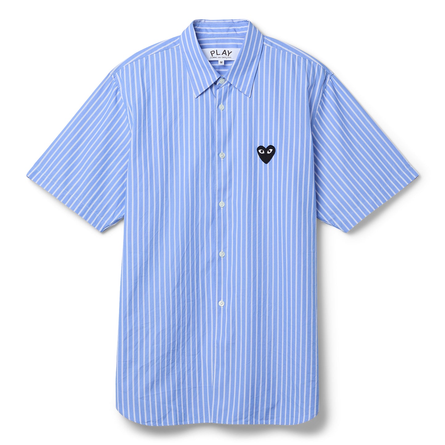 Comme Des Garcons PLAY Short Sleeve Shirt (Blue)