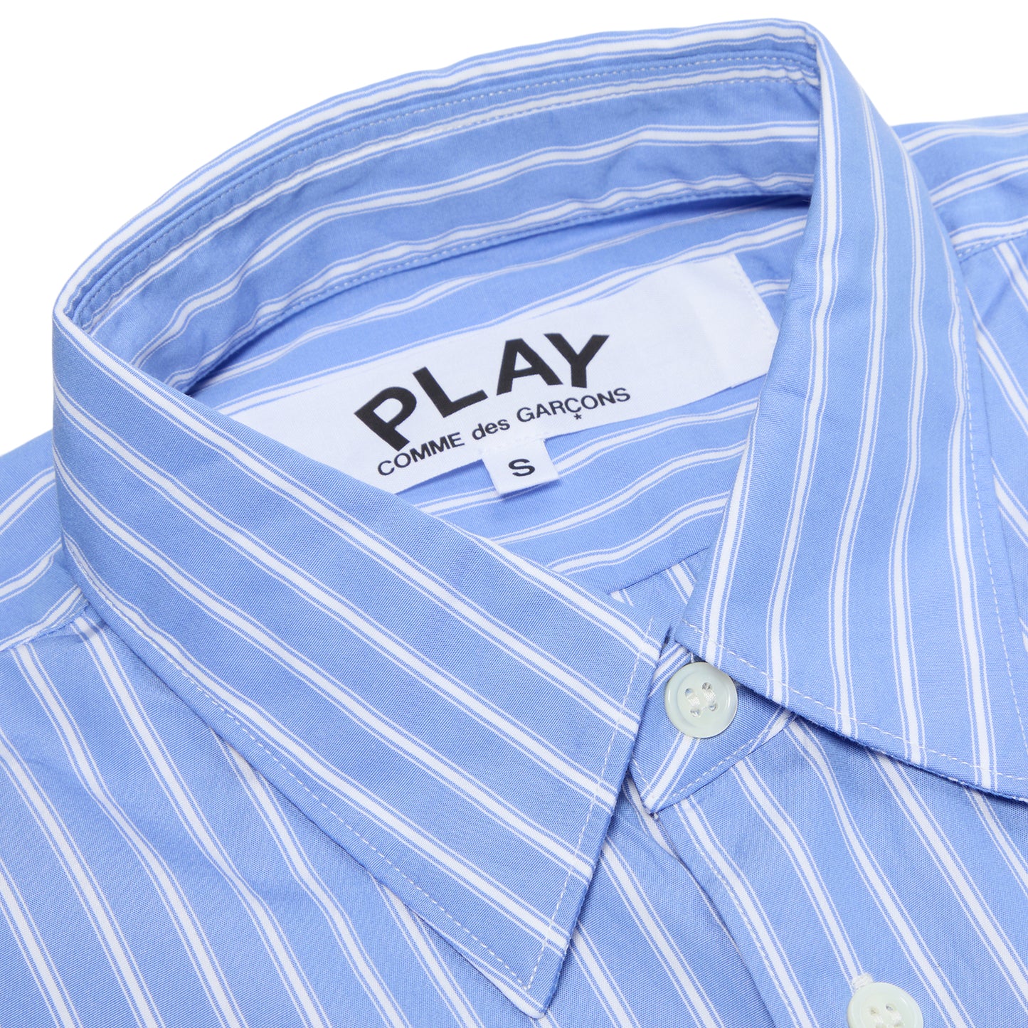 Comme Des Garcons PLAY Short Sleeve Shirt (Blue)