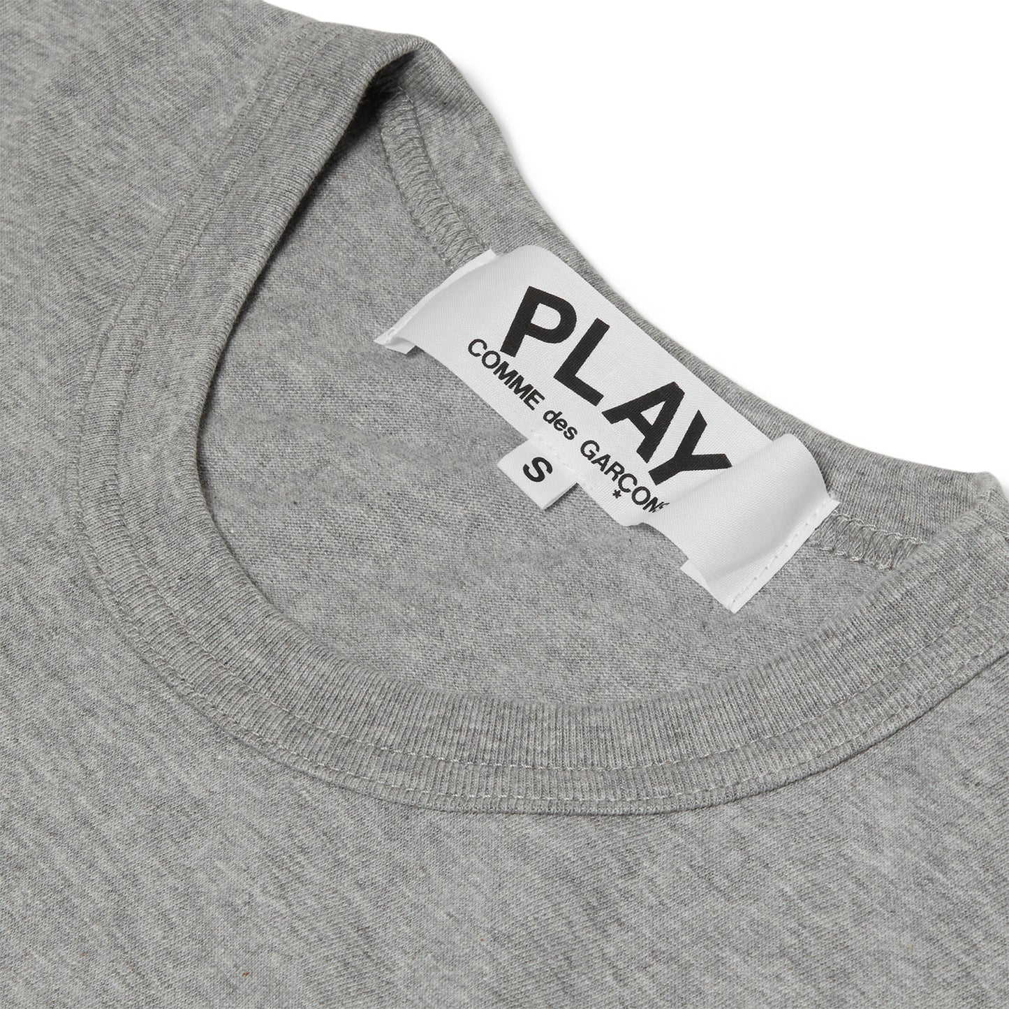 Comme Des Garcons PLAY T-Shirt Short Sleeve Knit (Grey)