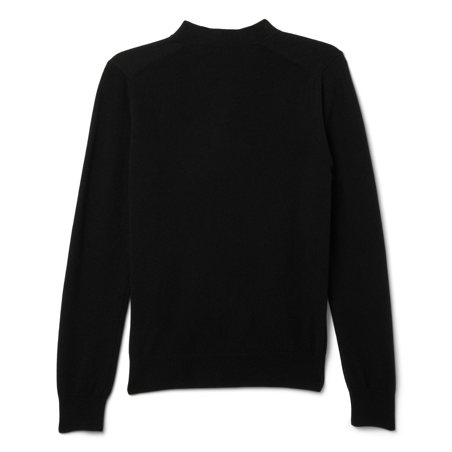 Comme Des Garcons PLAY V-Neck Cardigan White Emblem Knit (Black)